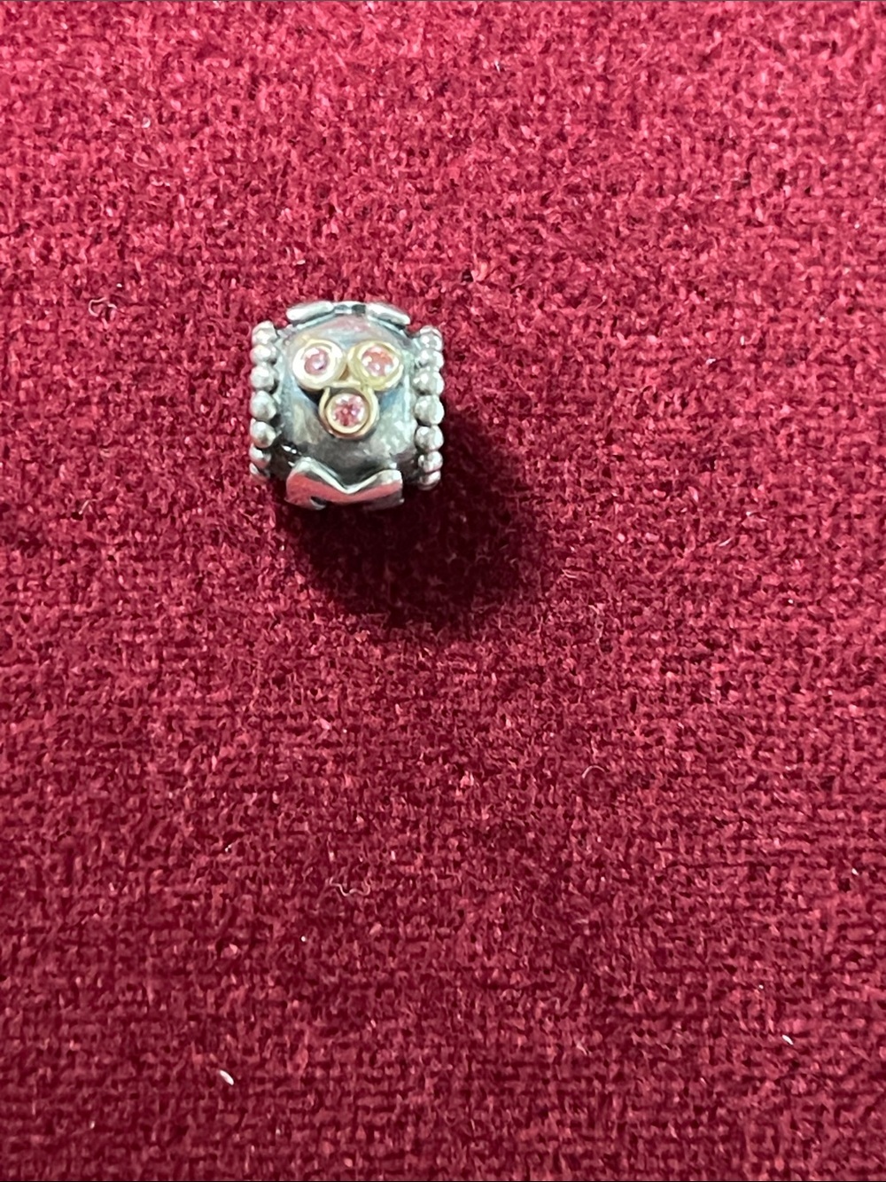 Pandora Sterling Silver and 14k Yellow Gold Charm Bead
